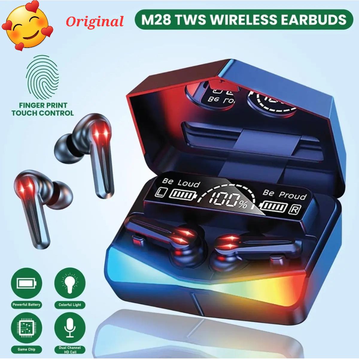 M28 TWS Bluetooth 5.1 Gaming Headset Dual Mode Wireless Earphones
