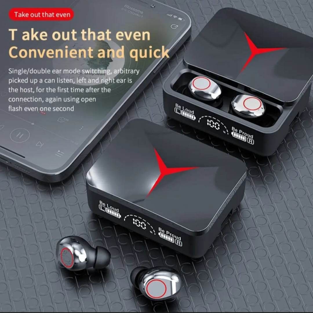 M90 Pro Earbuds TWS Earphone Touch Control Wireless Bluetooth 5.2 Headphone with Enviroment Noice Cancellation