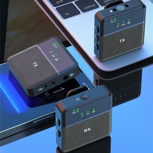 SX9 Mini Wireless Dual Microphone For Type C & 3.5 Interface