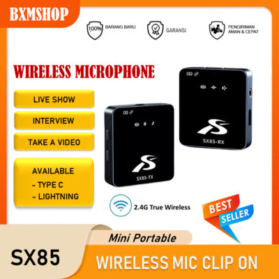 SX85 Wireless Lavalier Microphone for PC DSLR Camera.