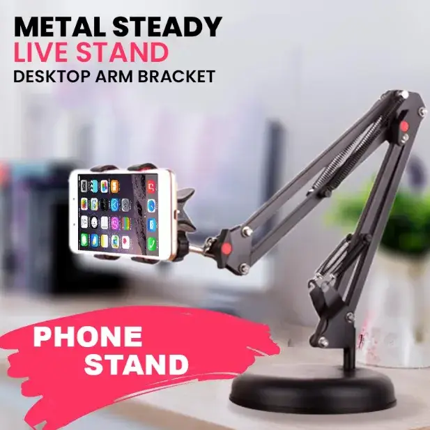 Universal Multifunctional Bracket of Desktop Video Frame with Phone Holder