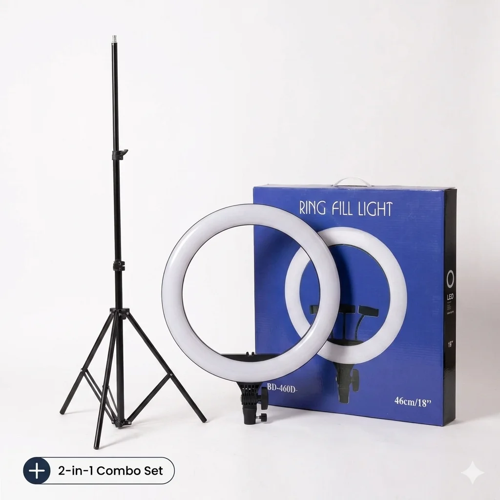 Professional 18-Inch Ring Fill Light BD 460D with 6.5ft Stand